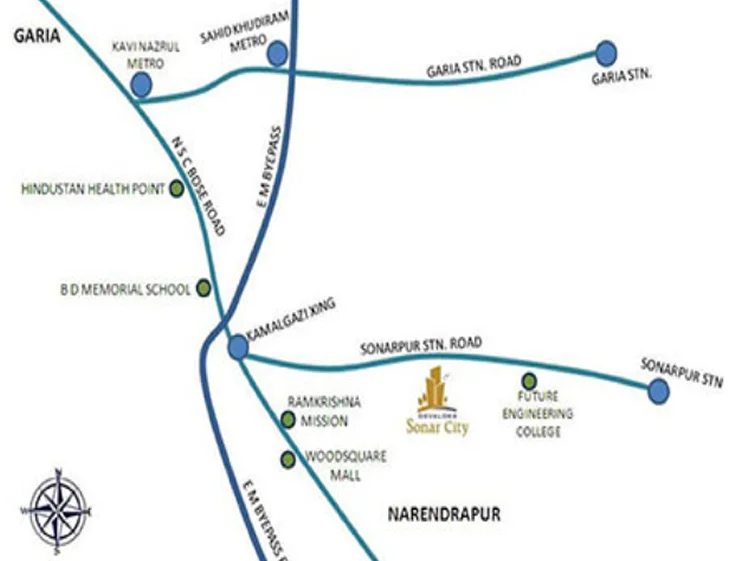 Location map of Devaloke Sonar City